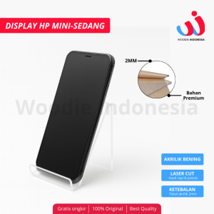 Display akrilik stand hp dudukan handphone stan hp kantor stand hp etalase